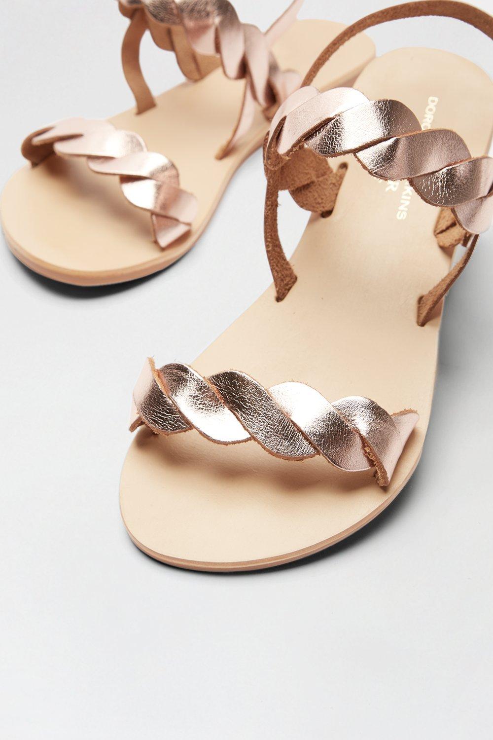 Rose gold clearance sandals dorothy perkins